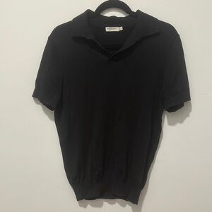 Suitsupply Black V-Neck Sweater